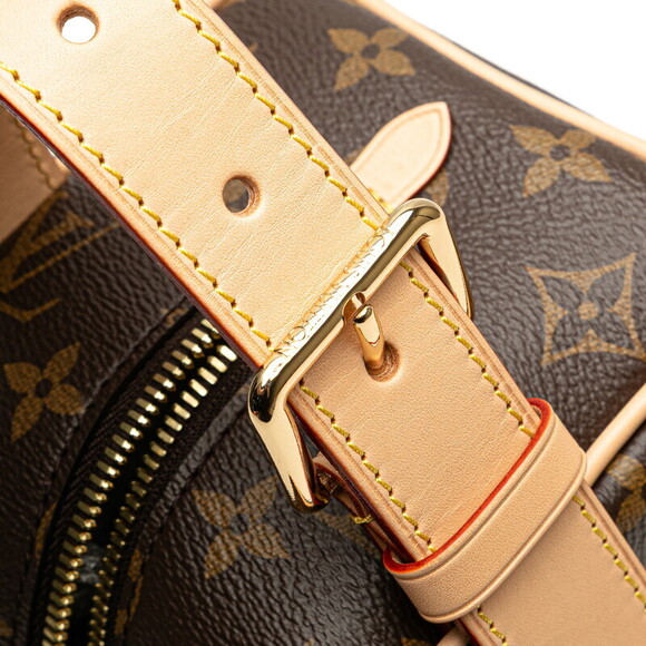 Louis Vuitton Monogram Locker Top Kit Shoulder Bag Brown Leather - Picture 5 of 10